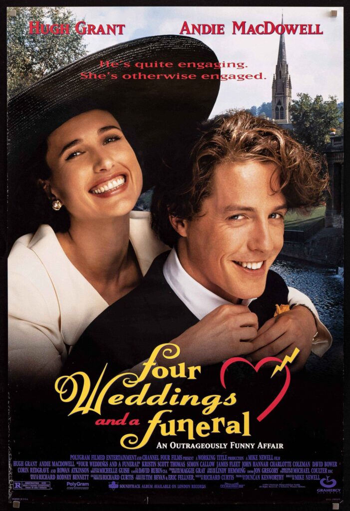 Affiche du film Quatre mariages et un enterrement
