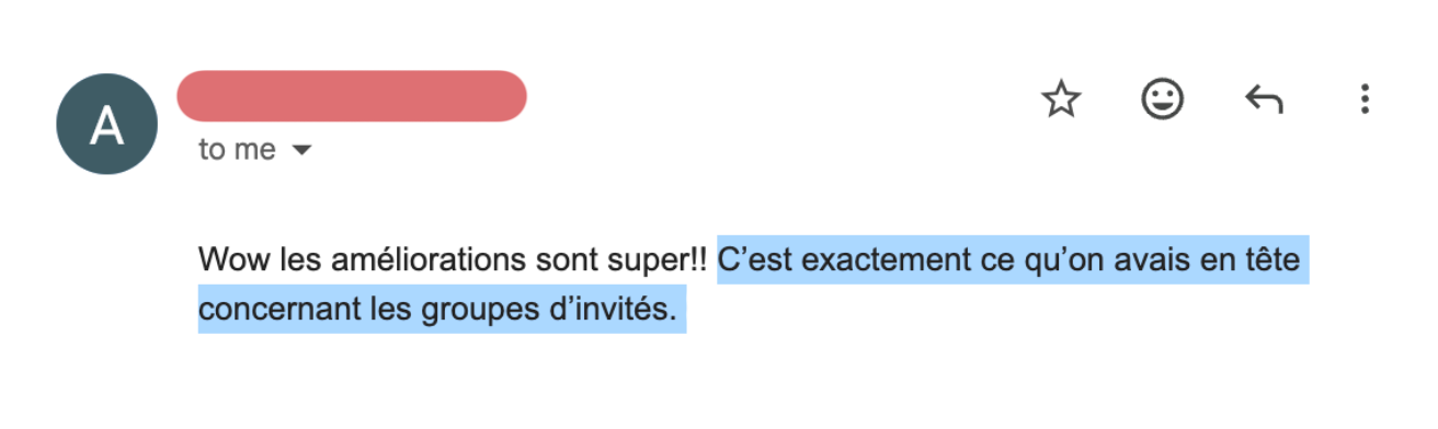 Témoignage reçu d'une utilisatrice de l'application Pour Toujours