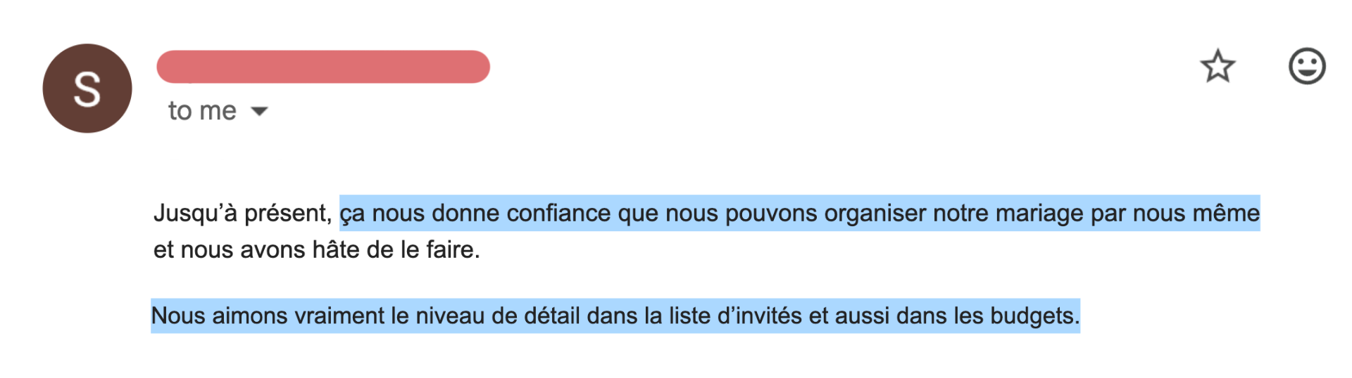 Témoignage reçu d'une utilisatrice de l'application Pour Toujours